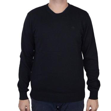 Imagem de Blusa Masculina Dudalina ML Tricot Preta - 660206-Masculino