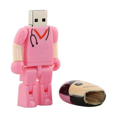 Imagem de 64GB Nurse Modelo 3.0 USB Flash Drive Pen Drive Armazenamento de Dados Pen Drive Pen Drive Pen Drive Pen Drive USB Drive USB 3.0 - Rosa