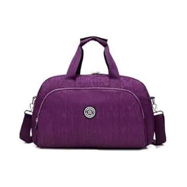Imagem de Bolsa Mala Grande Feminina para Academia e Viagem de M?o e ombro (2, roxo)