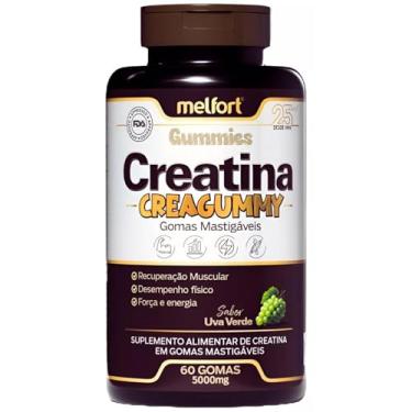 Imagem de Creatina em Gomas Mastigáveis Gummy 60 Gomas Sabor Uva Verde
