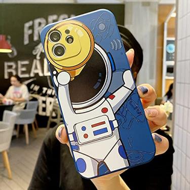Imagem de Capa de telefone telescópio espacial de luxo para iPhone 12 11 Pro Max 12 Mini XS X XR 7 8 Plus SE 2020 Capa de silicone líquido, FQBlue, para iphone 11promax