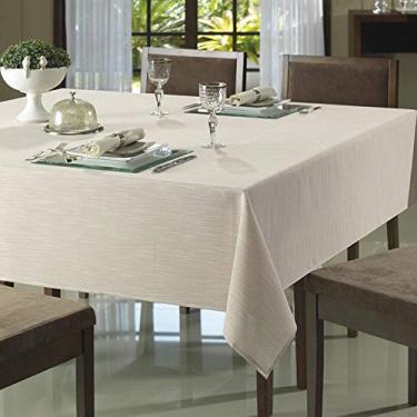 Imagem de Toalha de Mesa 8 Lugares Quadrada 200 x 200cm Dohler Clean Passion Bege - Dohler