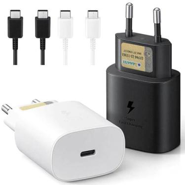 Imagem de Carregador Turbo 25w TIPO C Super Fast Compatível Samsung S22 S21 S20 