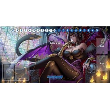 Imagem de Playmat e/ou Mousepad Gamer Lilithmon com Marcação para Cards (58cm x 