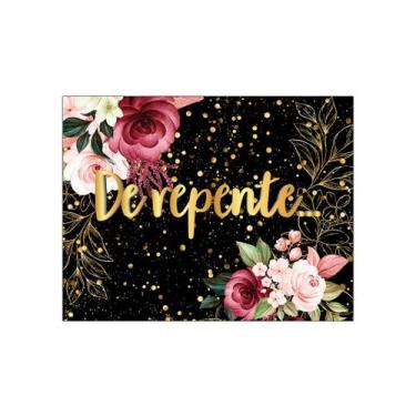 Imagem de Painel de Festa Horizontal 1,55 X 1,20 - De repente Floral Efeito Bril