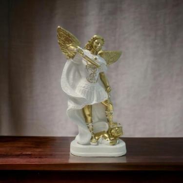 Imagem de Imagem São Miguel Arcanjo em Gesso 21 cm - Envio Rápido Várias Varieda