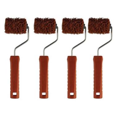 Imagem de 4 Rolo Textura Rustica Atlas 5cm Cabelo Anjo 