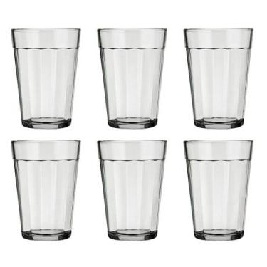 Imagem de Kit 06 Copo Americano Vidro Cerveja 190ml Transparente Nadir - NADIR F