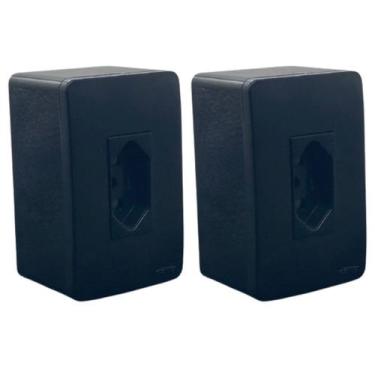 Imagem de Kit 2 Conjunto Tomada 10a 3 Pinos Sistema X Caixa Sobrepor - FAME