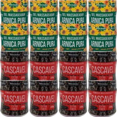 Imagem de Revenda Atacado 8 Gel Massageador Arnica Pura 200g + 8 Pomada Massagea