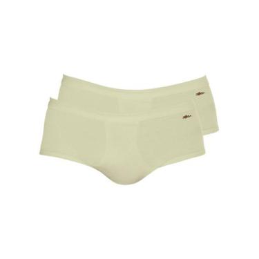 Imagem de Kit com 2 Cuecas Slip Zorba com Abertura 185, Bege, G
