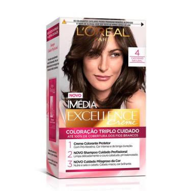 Imagem de Tintura Creme Imédia Excellence L'oréal Castanho Natural 4