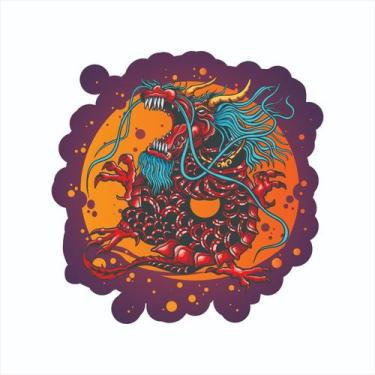 Imagem de Adesivo Sticker Vinil Impermeável Dragão Vermelho - EMPIRE GAMER