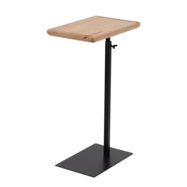 Imagem de Mesa Lateral com Tampo de Madeira  Regulável - Kolla Mobília