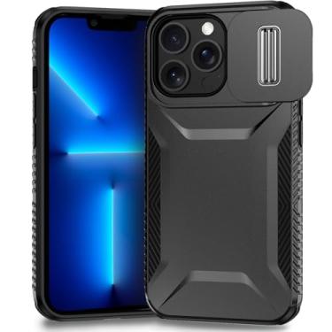 Imagem de Yerebel Capa para iPhone 13 Pro Max de 6,7 polegadas Apple 13 Pro Max com capa de câmera deslizante, de grau militar, antiderrapante, resistente, à prova de choque, capa protetora para iPhone 13 Pro