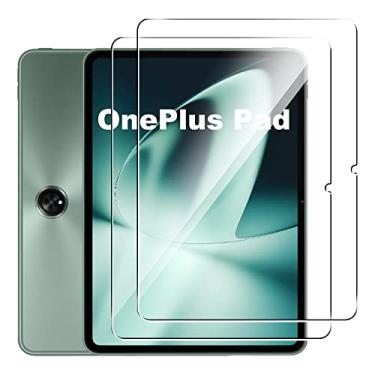 Imagem de Suttkue Película protetora de tela OnePlus Pad de 11,6 polegadas, dureza 9H, antiarranhões, vidro temperado, compatível com capas, anti-impressões digitais, antiarranhões, (pacote com 2)