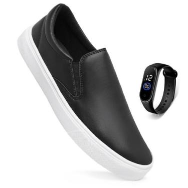 Imagem de Kit Tênis Sapatênis Slip On Casual Iate Sem Cadarço Calce Fácil Confor