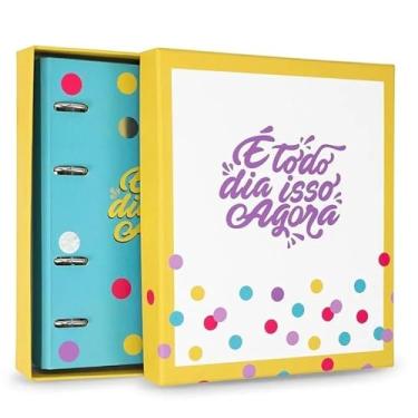 Imagem de Planner Argolado A5, Azul, Meu Apartamentinho, 14,8 x 21 cm