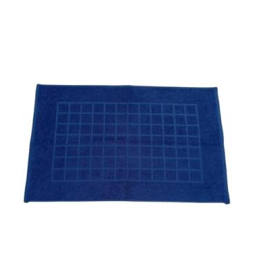 Imagem de Toalha para Piso Royal Quadriculada - Cor Azul Escuro - Dohler