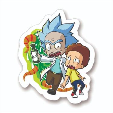 Imagem de Adesivo Sticker Vinil Impermeável Rick and Morty - Império da Impressã