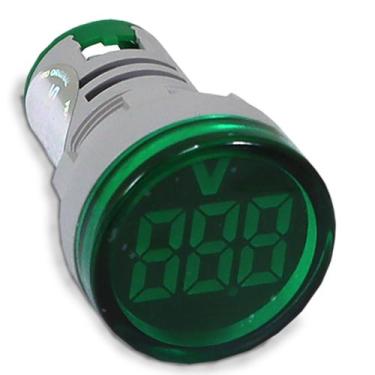 Imagem de Medidor Voltímetro Digital 5-60Vcc Verde 22mm AD22-22VS-DC-G Corrente 