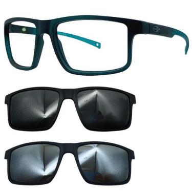 Imagem de Oculos Mormaii 6127 Swap 5 K04 Com 2 Clipons Cinza e Prata, Cinza, Pra