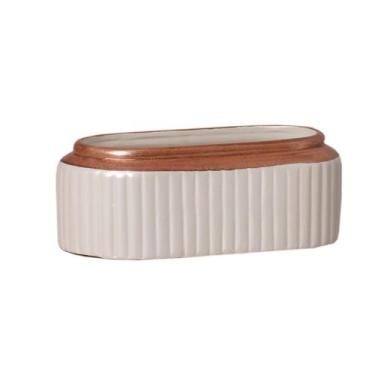 Imagem de Cachepot Floreira Decorativo em Cerâmica Home Modelo G Rose Glamour - 