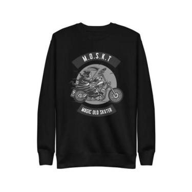 Imagem de Moletom Moskt  skate logo, Preto, P