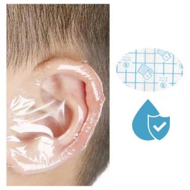 Imagem de Kit 60 Protetores De Ouvido Bebê Impermeável Touca Natação - Amillus, 