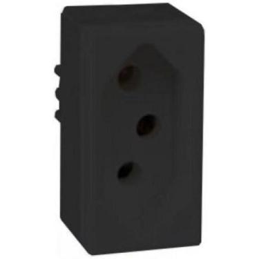 Imagem de Modulo Tomada 20A - Recta Grafite Satin Fosco - Blux Recta Grafite Sat