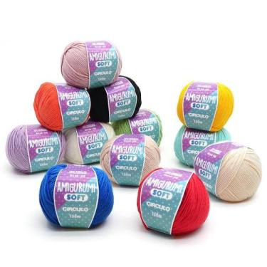 Imagem de Kit Linha Amigurumi Soft - Top 12 Cores - CÍRCULO