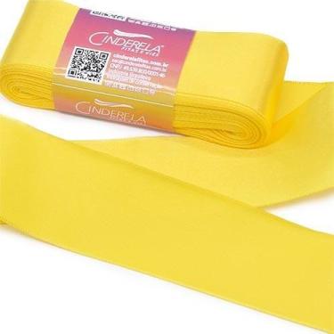 Imagem de Fita de Cetim nº 09 38mm com 10 Metros - Cinderela, 59 AMARELO GEMA
