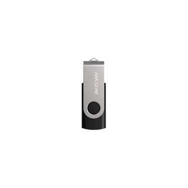 Imagem de Pen Drive 64GB Hiksemi Rotary, USB 3.0, Preto e Prata - HS-USB-M200S-64G-U3