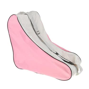 Imagem de Colcolo Bolsa De Transporte De Patins, Bolsas De Armazenamento Para Patins Em Linha, Transportador De Sapatos De Patinação No Gelo, Equipamento De Patinação Ao Ar Livre, One Size Rosa