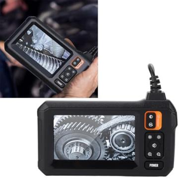Imagem de Câmera Endoscópica Com Luz, Câmera Boroscópio HD Com Tela de 4,3 Polegadas ângulo de Visão de 170 Graus, Câmera de Esgoto Flexível para Câmera de Tubo (ABS)