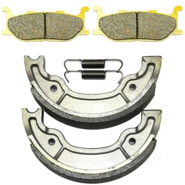 Imagem de Master Chen Pastilhas de freio para Yamaha XV250 V-Star V Star 250 2008 2009 2010 2011 2012 2013 2014 2015 2016 2017 2018 2019 2020 2021 Pastilhas de freio dianteiras traseiras Bateria Y53 5 FA199