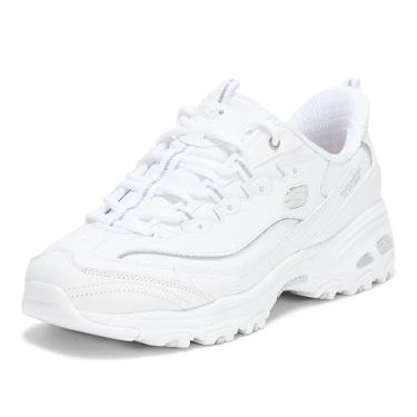 Imagem de Skechers Tênis feminino D'Lites Winning Choice Hands Free Slip Ins, Branco/Prata, 5 Wide