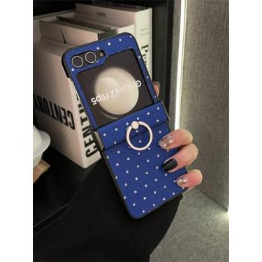 Imagem de Capa de cor sólida com anel de perfuração de ponto brilhante para Galaxy Z Flip 5 Z Flip5 Flip5 Zflip6, capa traseira, 3, para Samsung Galaxy Z Flip 6