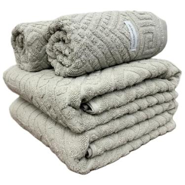 Imagem de Jogo De Banho Gigante Buddemeyer - Toalha Banhão Olimpo Jacquard - 100% Algodão - Kit 4 Peças