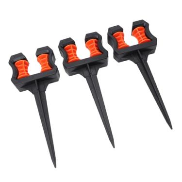 Imagem de Guias de Mangueira para Jardim, Protetor de Mangueira Rolo de Mangueira 3 PCS Guia de Mangueira Spike Rolo de Suporte de Posicionamento de Tubo de água Mantém a Mangueira de