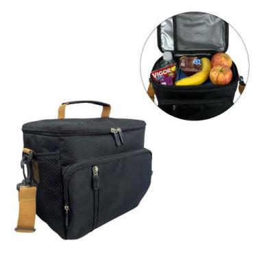 Imagem de Bolsa Térmica Transversal Tiracolo Porta Marmita Fitness Academia Unis