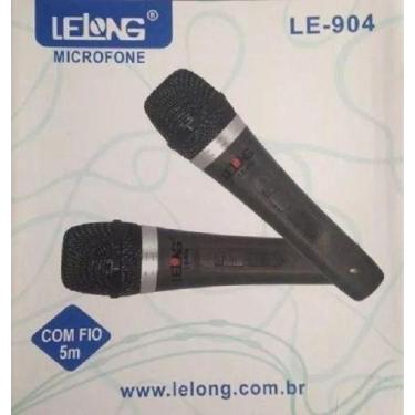 Imagem de 2 Microfone Lelong LE -904 C/ Fio