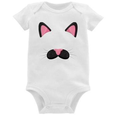 Imagem de Body Bebê Gatinha Orelhinha - Foca na Moda, Branco, P