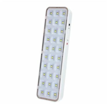 Imagem de Luminária Emergência Portátil Recarregável 30 LEDs Lanterna - 30Leds