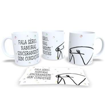 Imagem de Caneca Branca de Porcelana Personalizada Frases Divertidas, Deboche e Engraçadas Pack12 (Fala serio..)