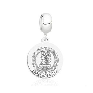 Imagem de Berloque profissão engenharia prata 925 legítima pingente berloque - E