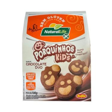 Imagem de Biscoito Sem Glúten Porquinhos Kids Chocolate Duo - Natural Life 100g