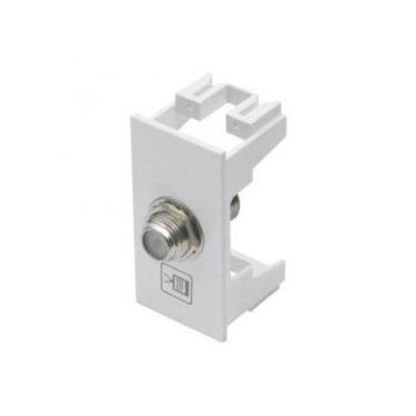 Imagem de Modulo Tomada para Antena de TV Pial Legrand Zeffia - 75 Ohms - Branco
