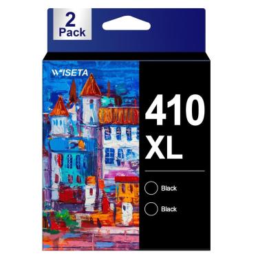 Imagem de Cartuchos de tinta Wiseta 410XL 410 pretos remanufaturados Epson 410