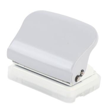 Imagem de Perfurador de papel de 5 furos, Perfurador de Papel Portátil Máquina de encadernação de ligantes soltas multifuncionais para A4 A5 B5 Caderno Scrapbook Crafts Paper DIY (Cinza)